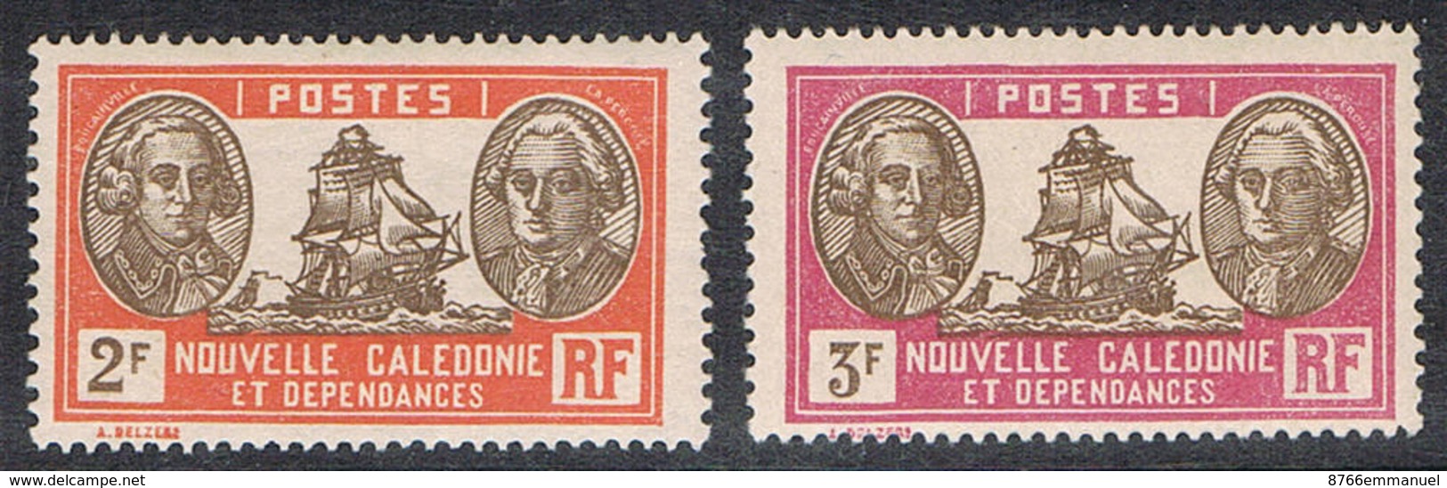 NOUVELLE-CALEDONIE N°157 ET 158 N* - Unused Stamps