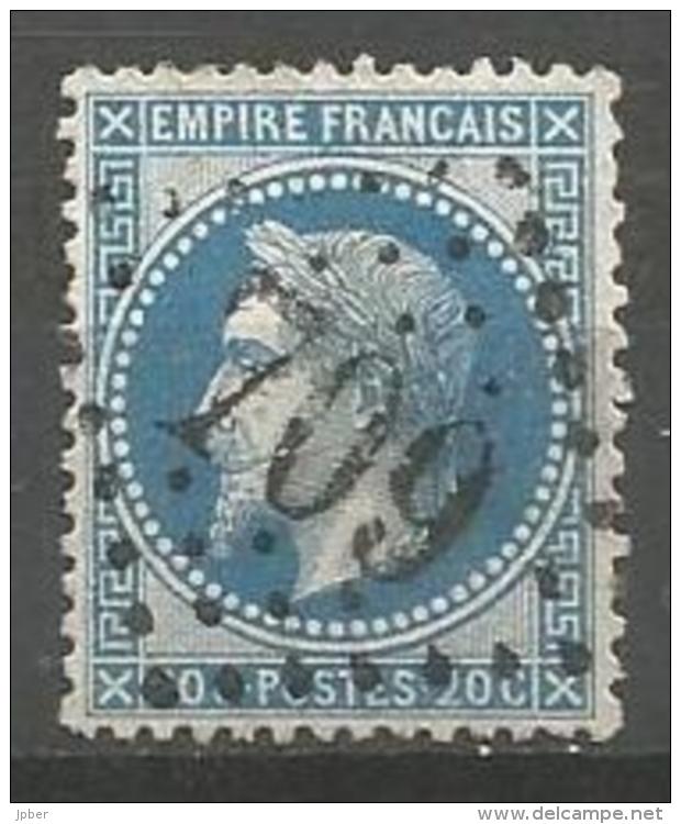 France - F1/081 - Type Napoleon III Lauré - N°29B Obl. GC709 CAMBRAI - 1863-1870 Napoleon III With Laurels