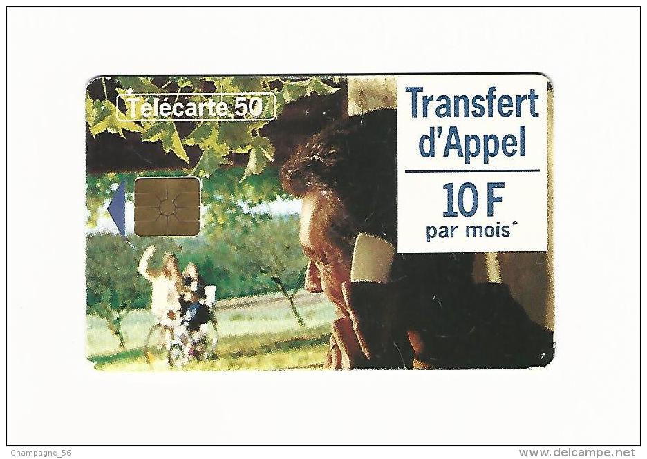 06 / 95  F563A TRANSFERT  D APPEL 50 U  GEM 1 B DN 9 CARAC. LASERS X 2 LIGNES  UTILISÉE - Variétés