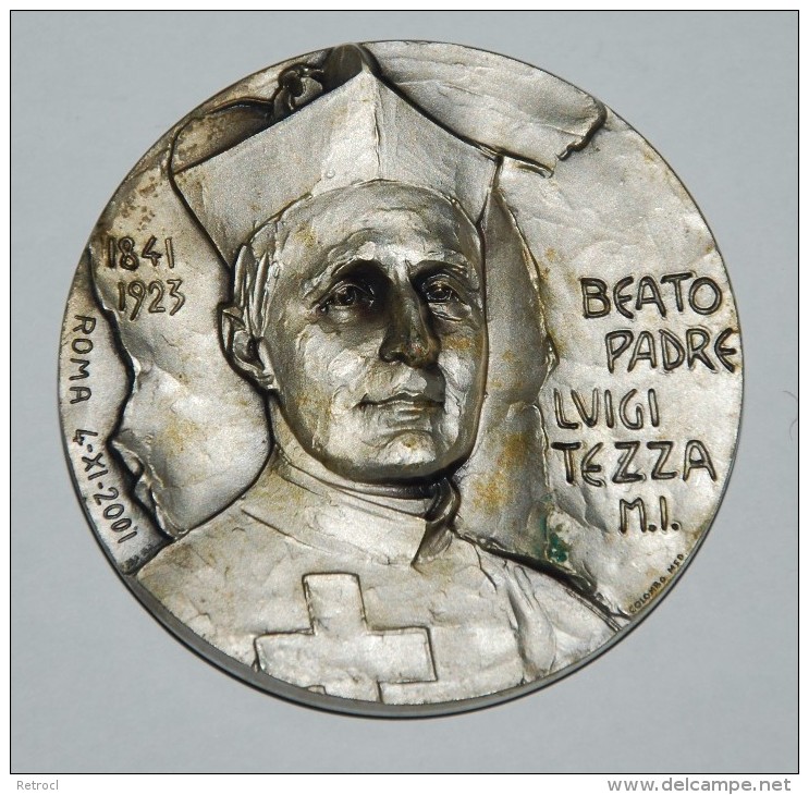 Beato Padre Luigi Tezzami - 2001 - Signed Colombo Med. - Royal/Of Nobility