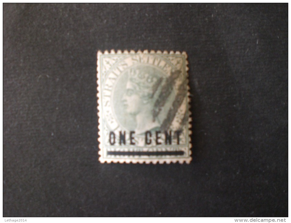 STRAITS SETTLEMENTS 1892 QUEEN VICTORY Not Issued Stamp Surcharged - Territoire Britannique De L'Océan Indien