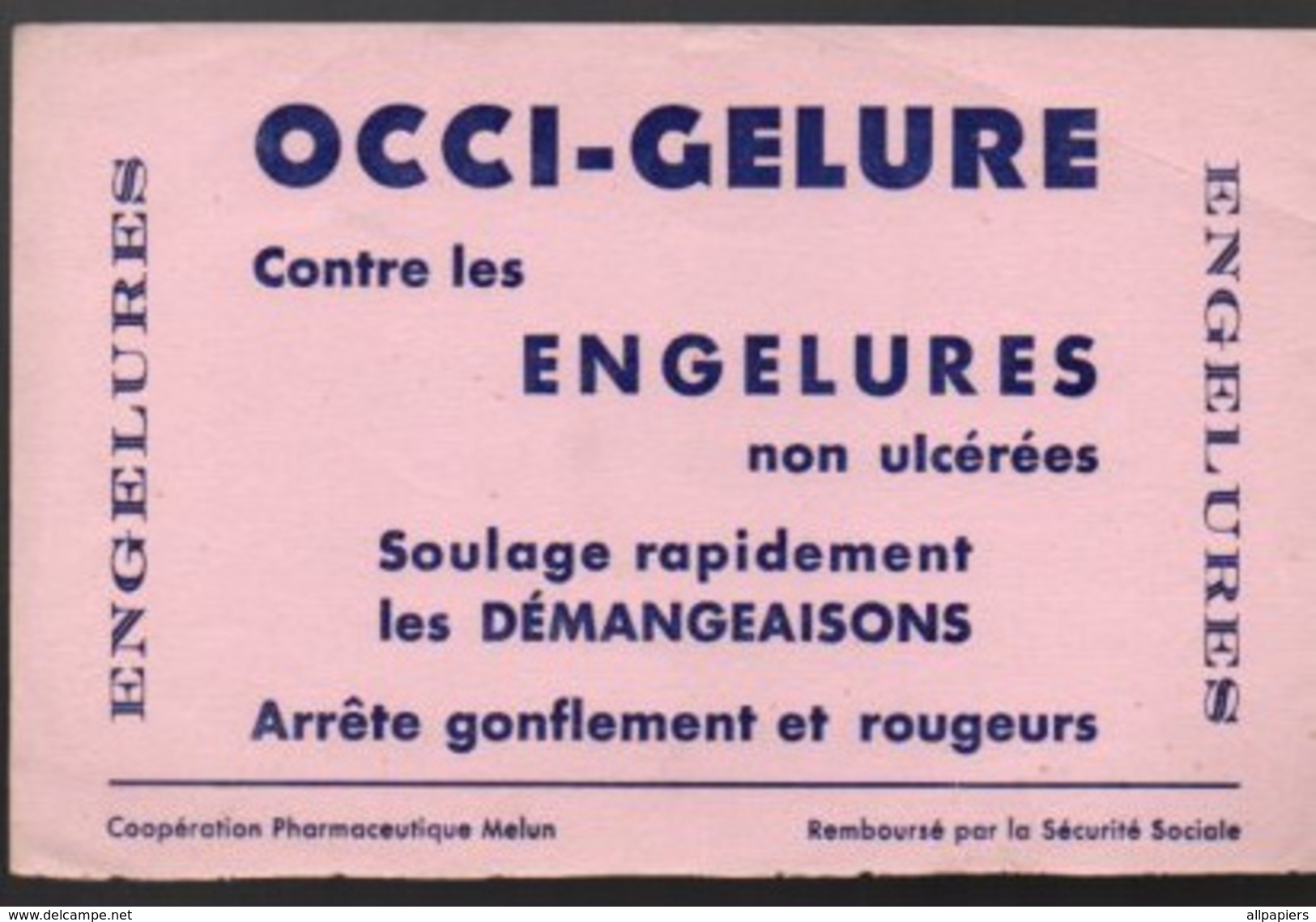 Buvard Occi-Gelure Contre Les Engelures Non Ulcérées Soulage Rapidement Les Démangeaisons Arrête Gonflement Et Rougeurs - Produits Pharmaceutiques