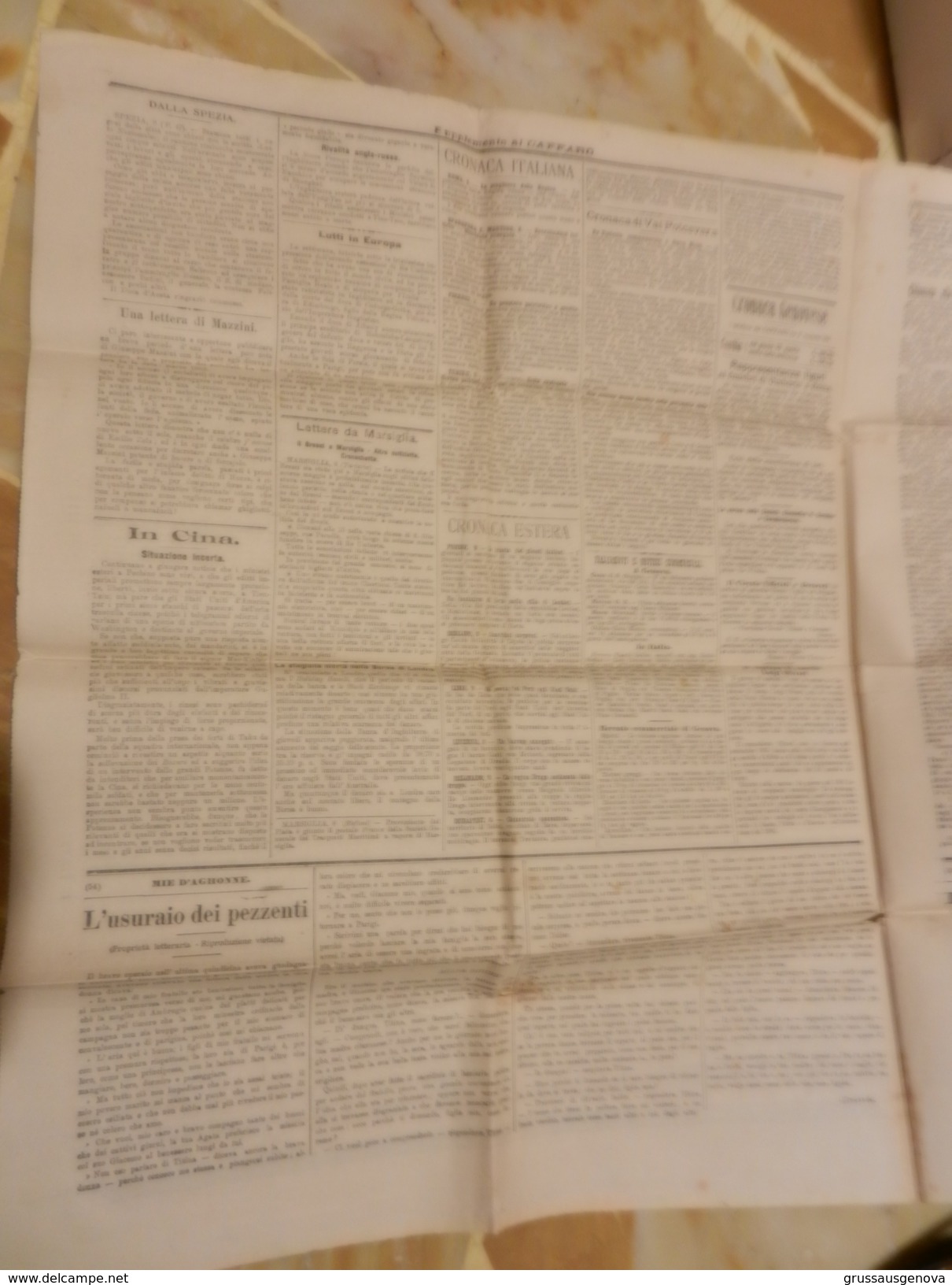 DOC2) QUOTIDIANO GIORNALE GENOVA SUPPLEMENTO AL CAFFARO 10 AGOSTO 1900  FUNERALI UMBERTO I E ALTRE NOTIZIE - Avant 1900