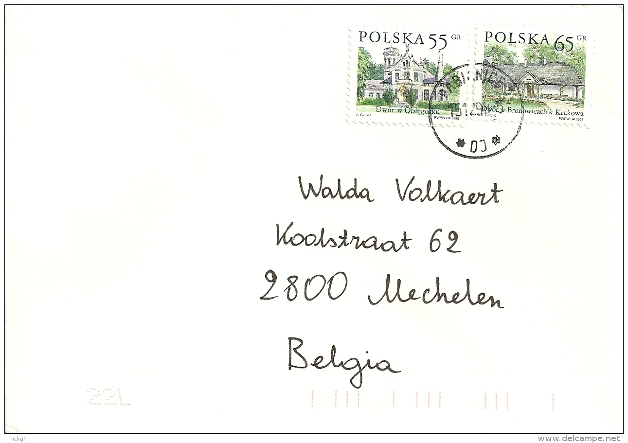 Polska 1998 Pabianice &gt;&gt; Mechelen B - Cartas & Documentos