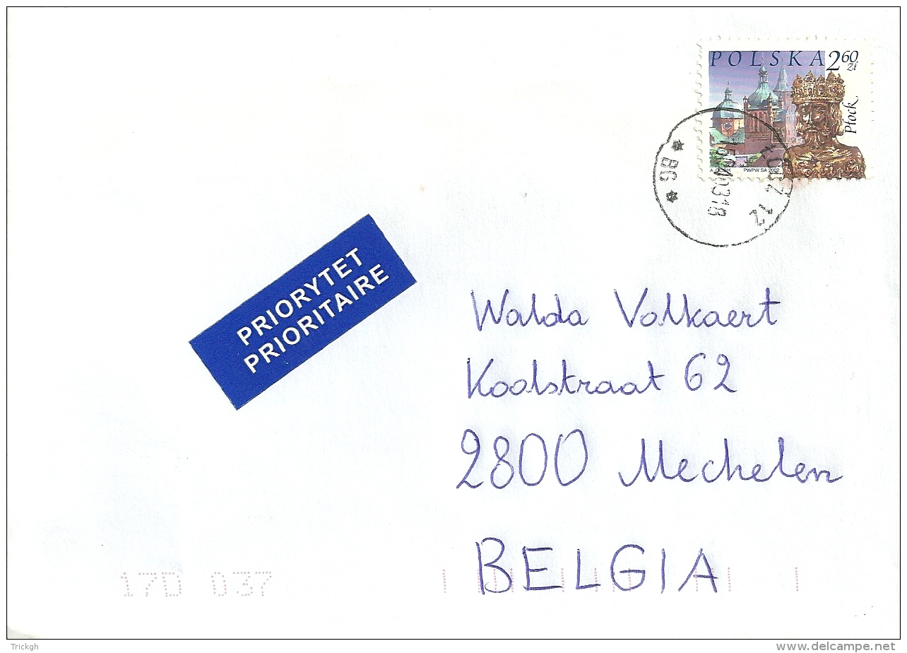 Polska 2003 Lodz &gt;&gt; Mechelen B - Lettres & Documents