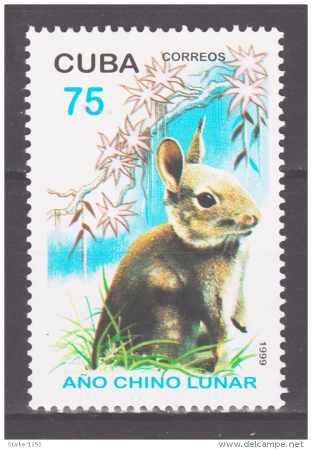 Cuba 1999 Kuba Mi 4183 Chinese New Year: Year Of The Rabbit / Chinesisches Neujahr: Jahr Des Hasen **/MNH - Nouvel An Chinois