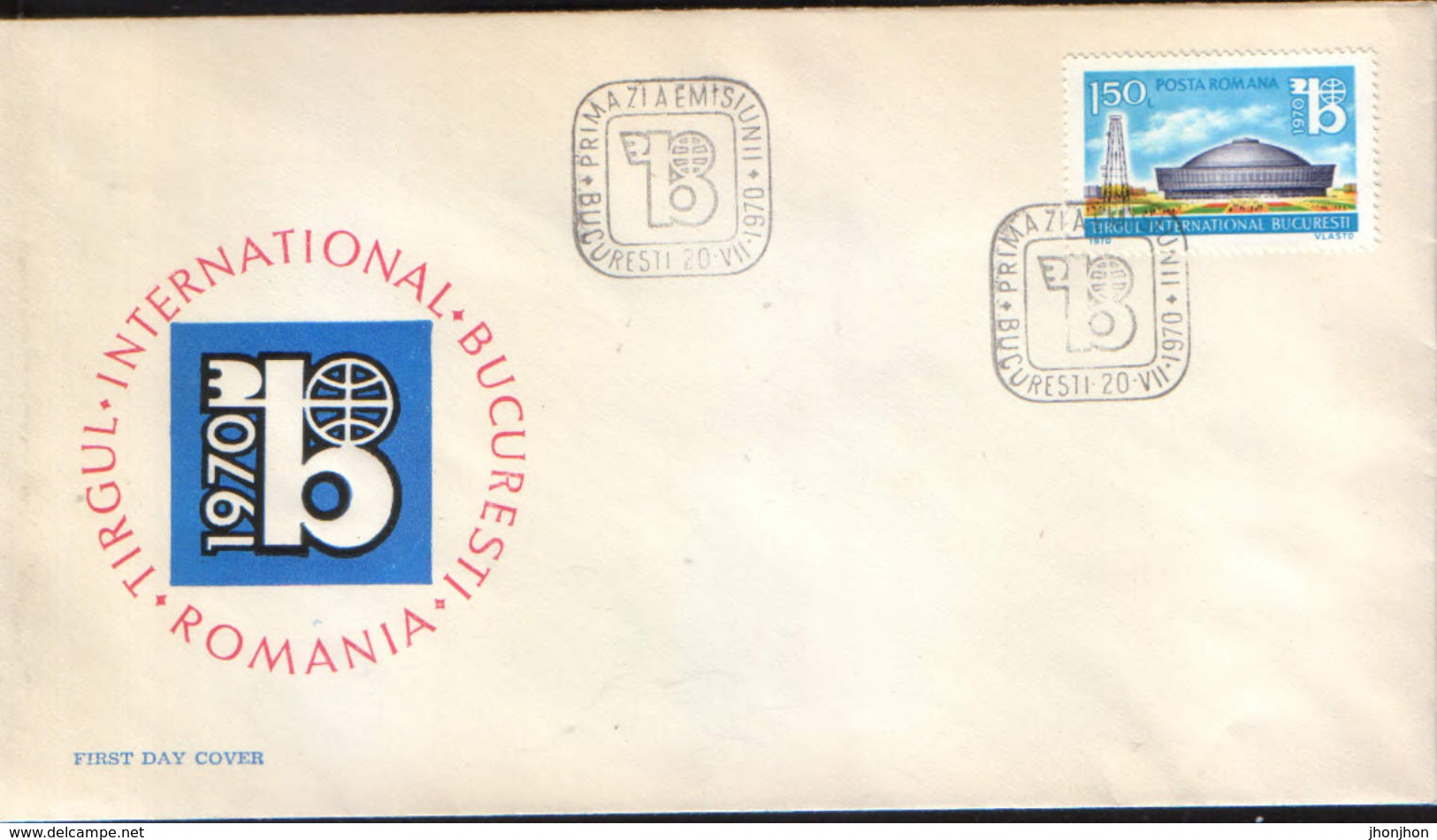 Romania - The Bucharest International Fair Fdc1970 - FDC