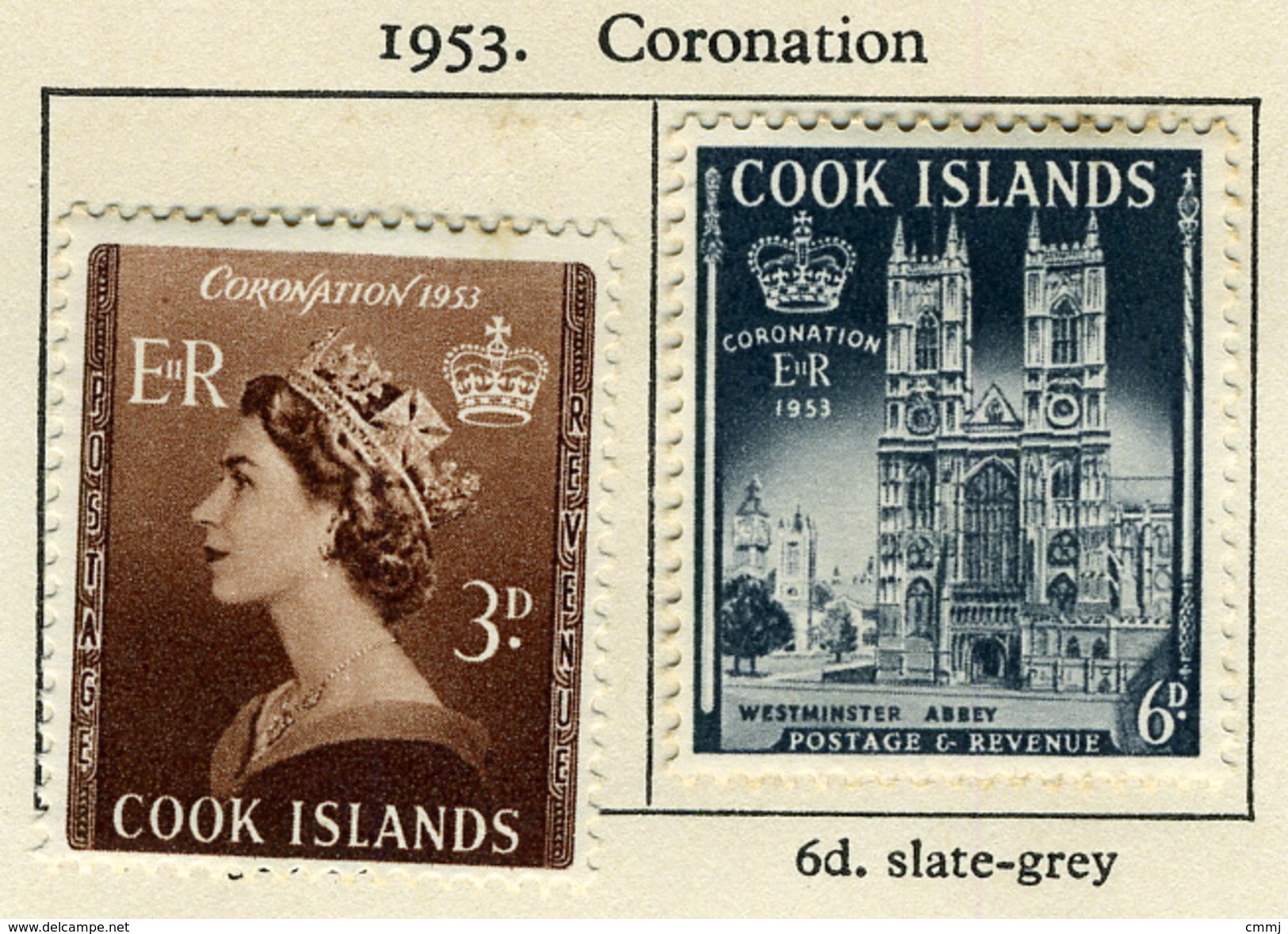 1953 - COOK ISLANDS - Catg.. Mi.90/91 - LH - (SAR3010.B4) - Cook