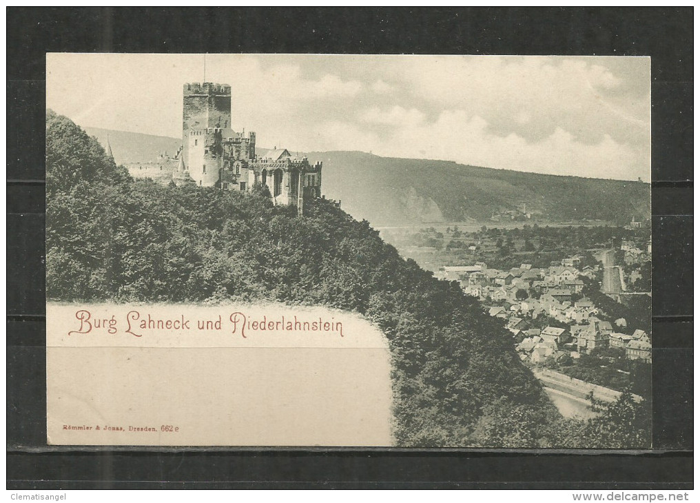 56e * BURG LAHNECK UND NIEDERLAHNSTEIN * 1905  **!! - Lahnstein