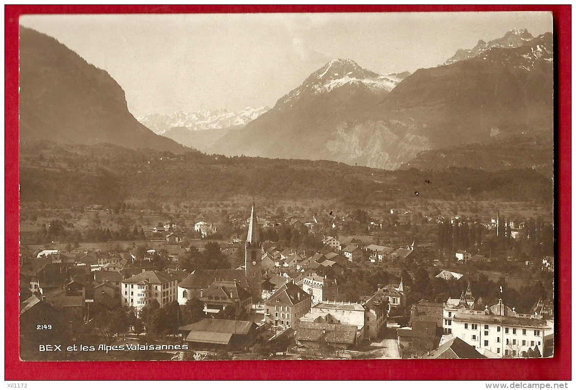 FIZ-06 Bex Et Les Alpes Valaisannes. Dents Du Midi. Cachet 1914 - Bex