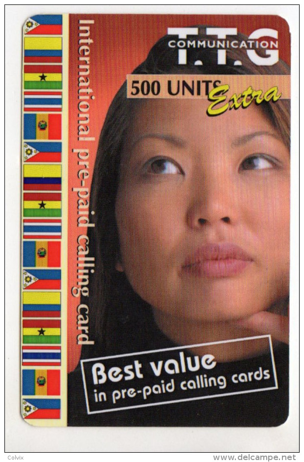 PHILIPPINES Recharge TTG Communication 500 U Non Gratté Date 2001 - Filipinas