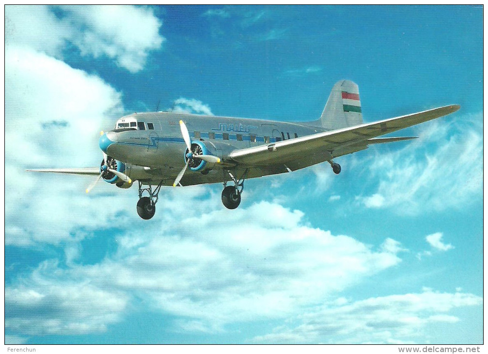 AIRPLANE * AEROPLANE * AIRCRAFT * LISUNOV LI-2 * HUNGARIAN AIRLINES * MALEV * Reg Volt 0038 * Hungary - 1946-....: Moderne