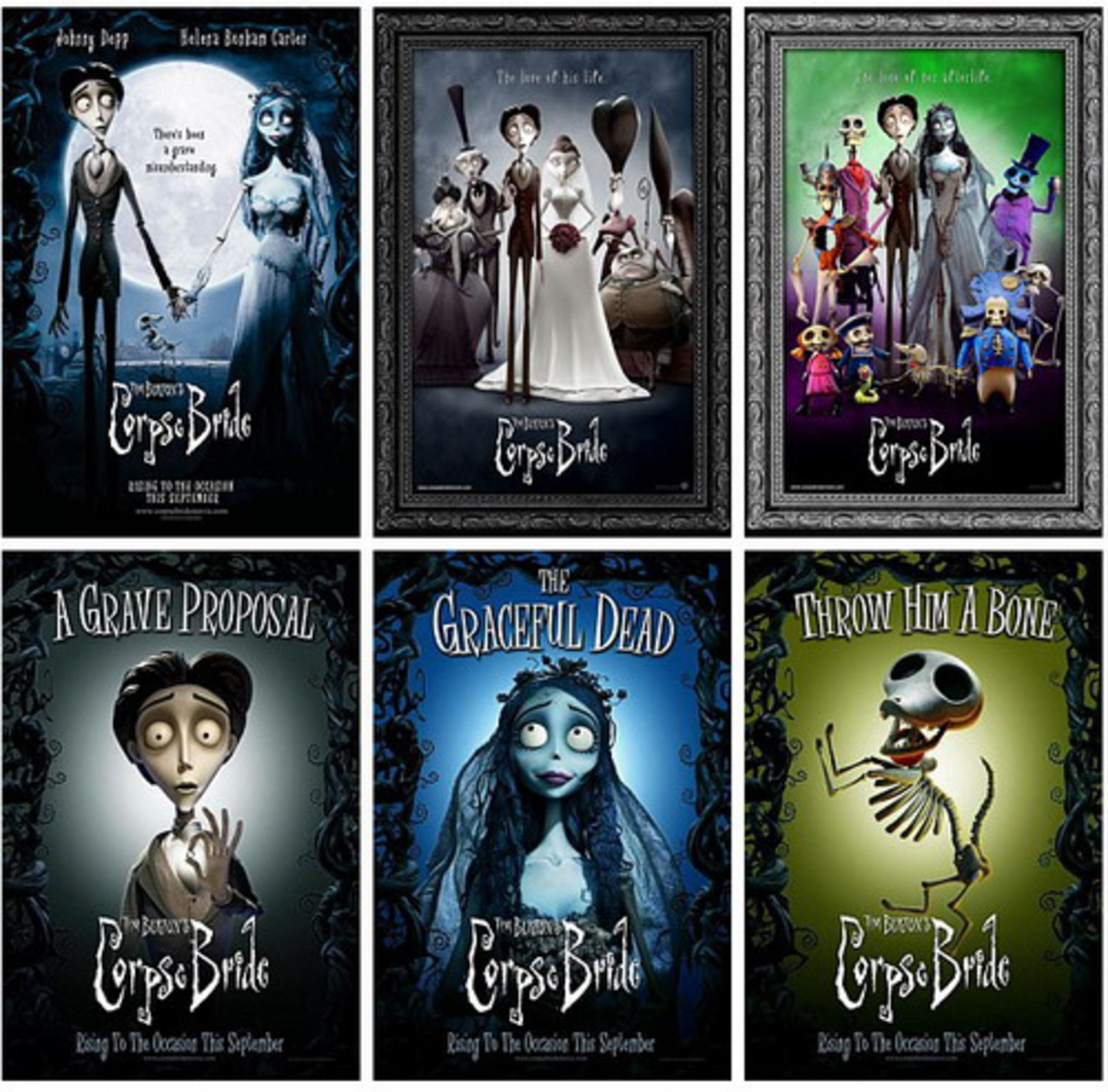 14 Postcards Of   Chicken Little Corpse Bride Film Moive  , Postkarte Carte Postal - Affiches Sur Carte