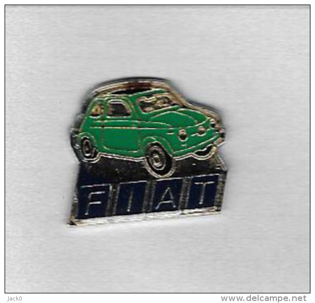 Pin´s  Automobile  FIAT  500  Verte - Fiat