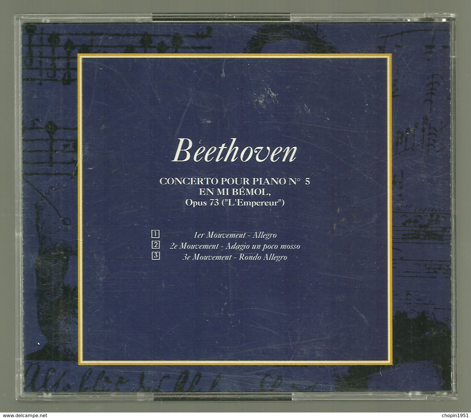 CD PIANO - BEETHOVEN : CONCERTO POUR PIANO N° 5 - ALFRED BRENDEL, Piano - Klassik