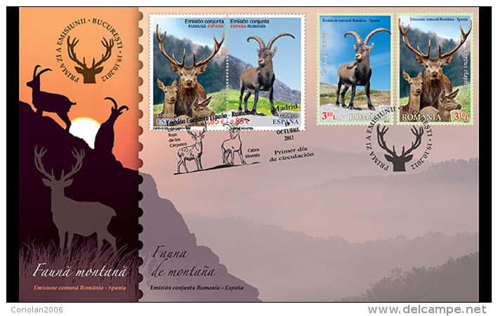 ROMANIA 2012 / Joint Issue Romania -Spain / FDC - Gemeinschaftsausgaben