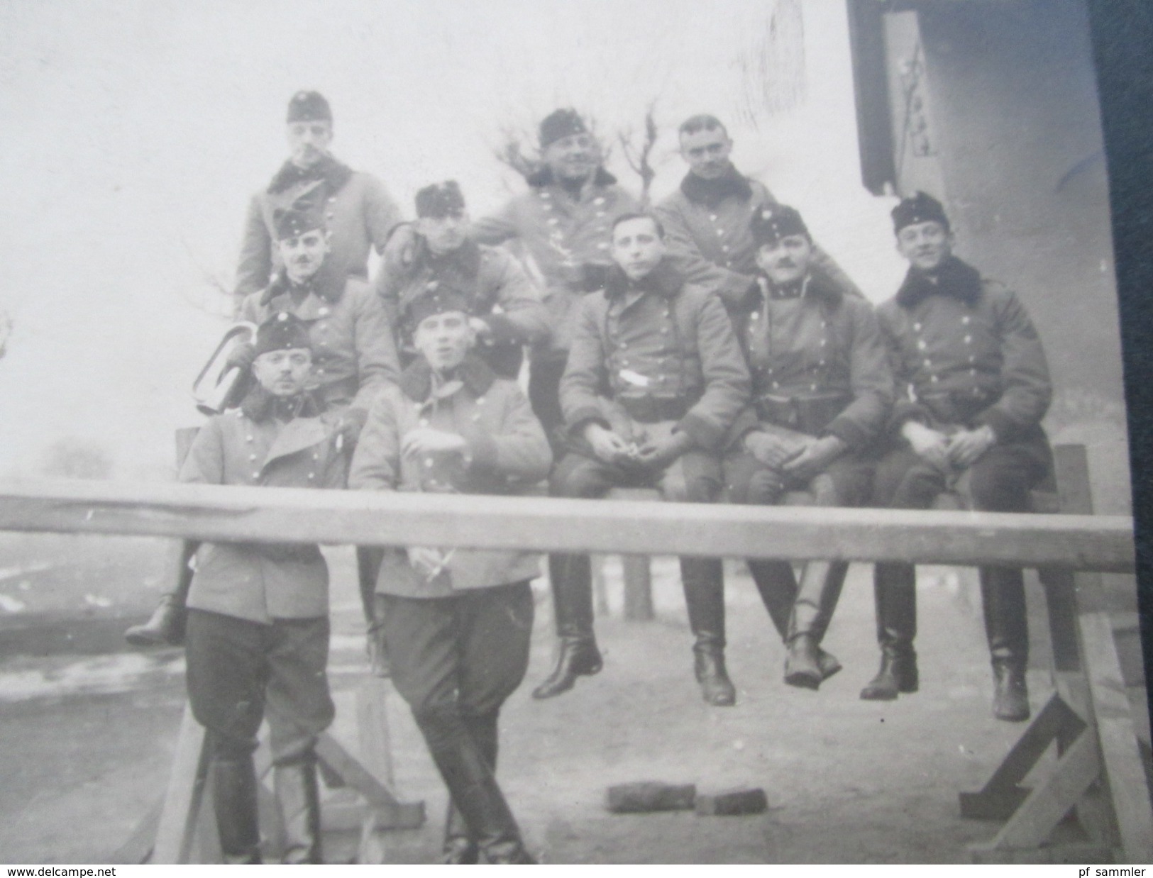 Österreich AK 1914 Soldaten Im Krieg In Tschechien Pardubice. Kompagnie. Echtfoto - Briefe U. Dokumente