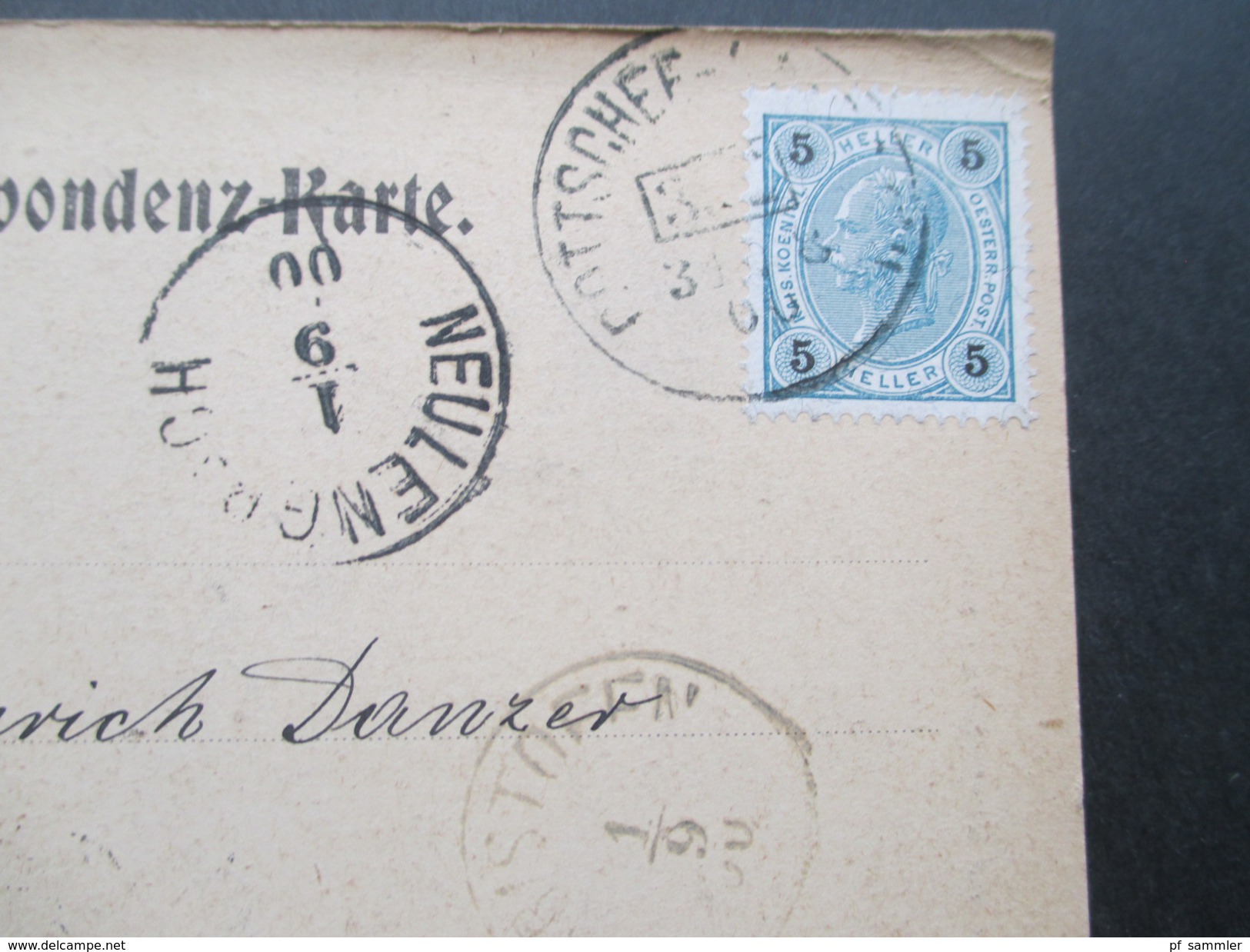 Österreich 1900 Feldpostkarte Künstlerkarte A. Zoff. Vratathal. Krain. Bahnpoststempel. Kleinmayer In Laibach - 1900-1949