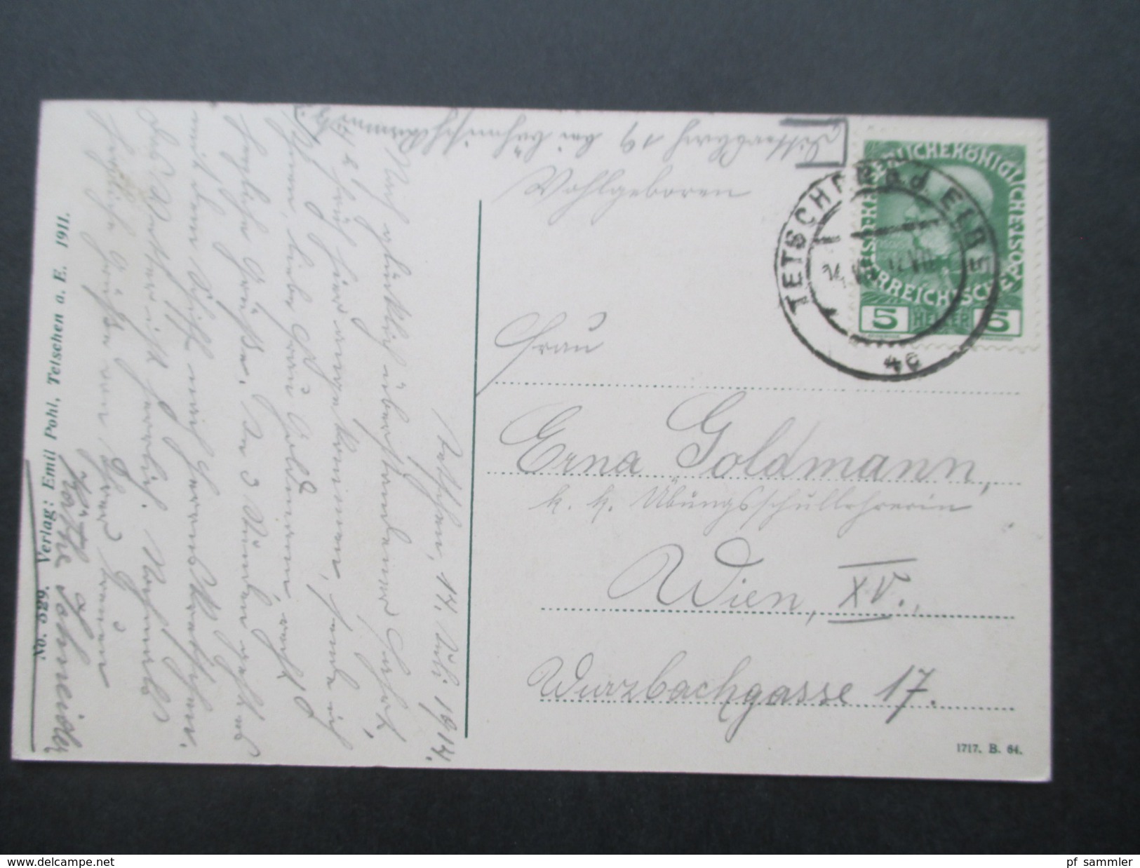 AK Österreich / Tschechien 1914 Tetschen - Bodenbach. Verlag Emil Pohl No. 529 Telschen A. D. Elb - Czech Republic