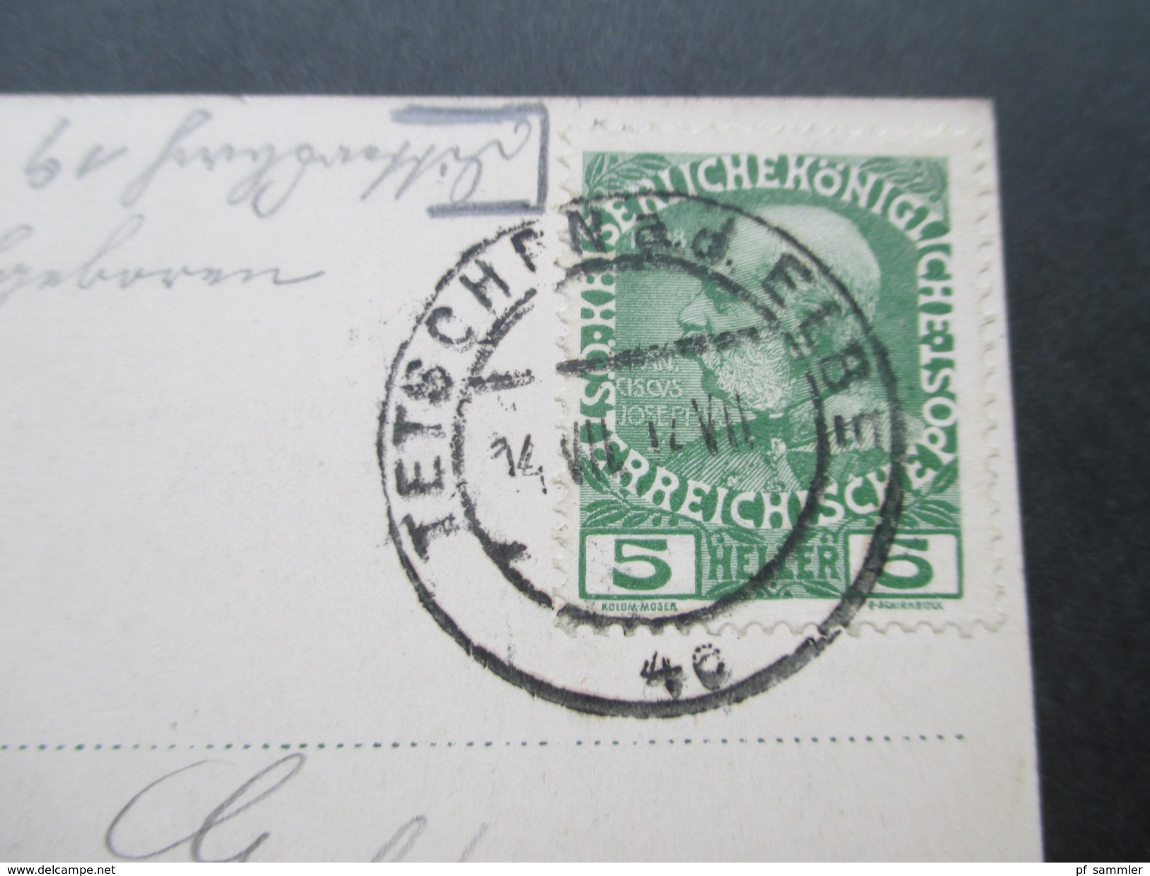 AK Österreich / Tschechien 1914 Tetschen - Bodenbach. Verlag Emil Pohl No. 529 Telschen A. D. Elb - Czech Republic