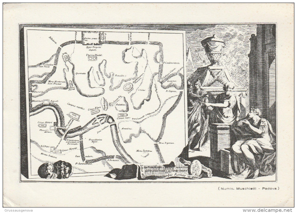 DOC2) CARTOLINA EDITA DA NUMISMATICA MUSCHIETTI PADOVA NON VIAGGIATA MONETE ROMANE COINS MONNAIE Münze - Munten (afbeeldingen)