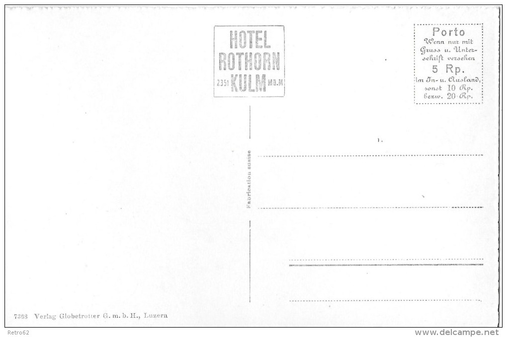 BRIENZER-ROTHORNBAHN  &#8594; Touristen Beim Hotel Rothorn-Kulm, Ca.1940 - Brienz