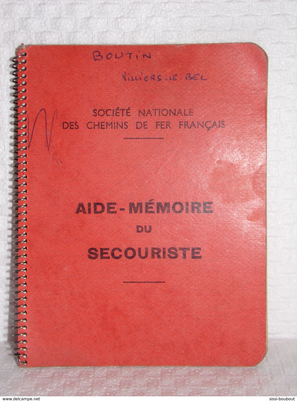 SNCF - Aide-Mémoire Du Secouriste - Édition 1965 - SNCF - Eisenbahnverkehr