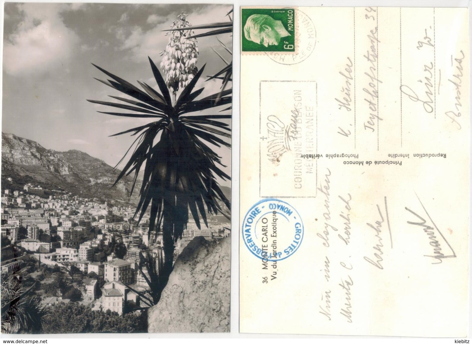 Monaco - Monte Carlo  -   Gelaufen 1957 - Monte-Carlo