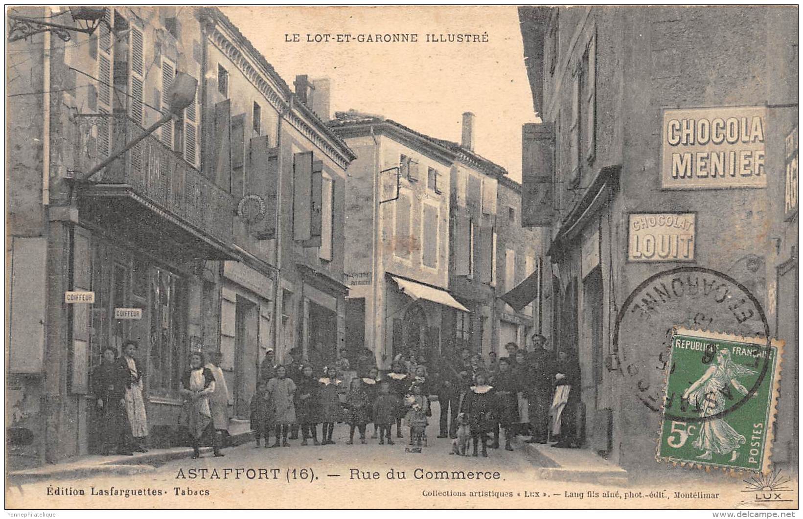 47 - LOT ET GARONNE / Astaffort - Rue Du Commerce - Belle Animation - Astaffort