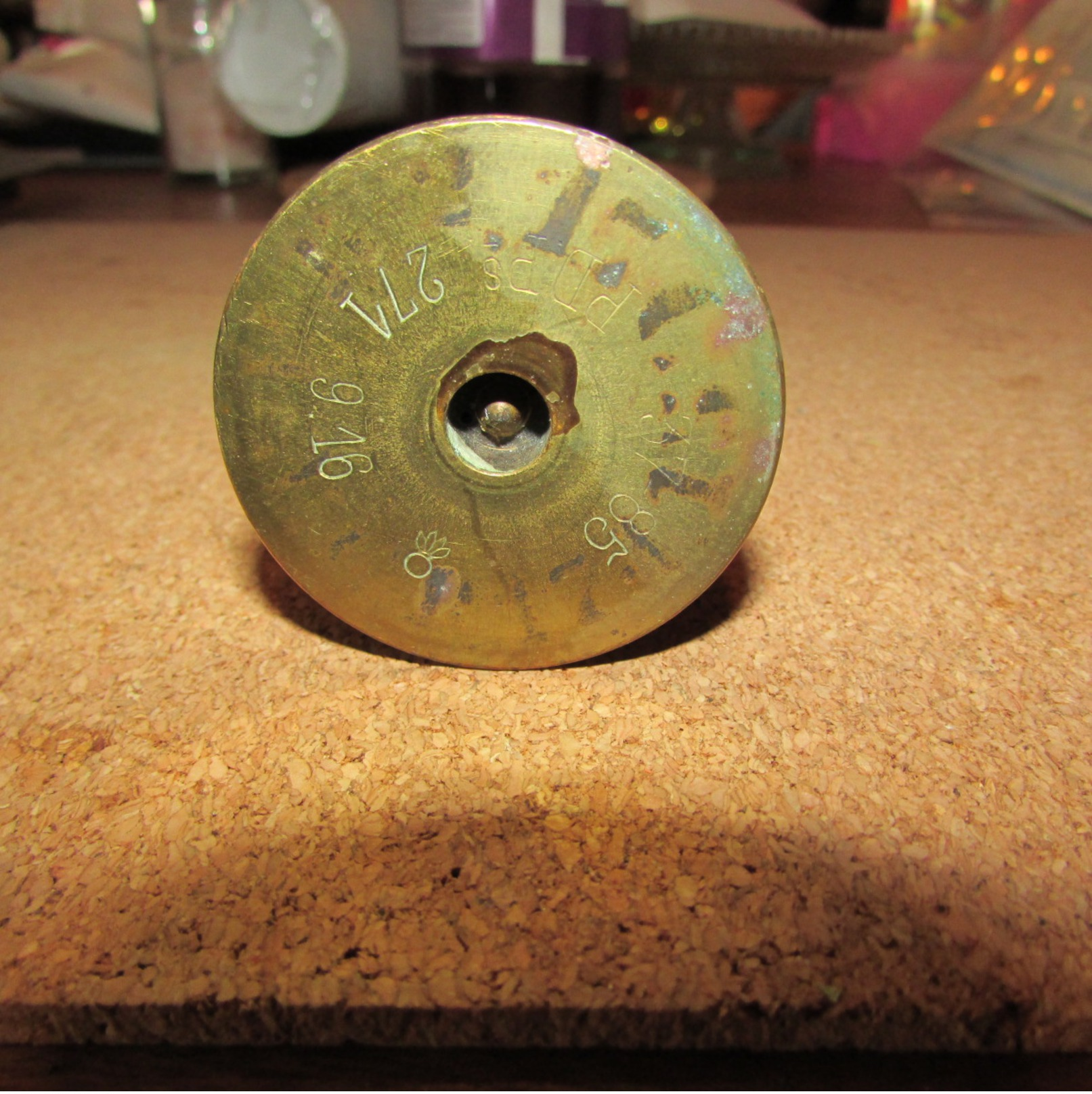 WW1 1 Pounder Inert Shell With Hollow Head - 1914-18