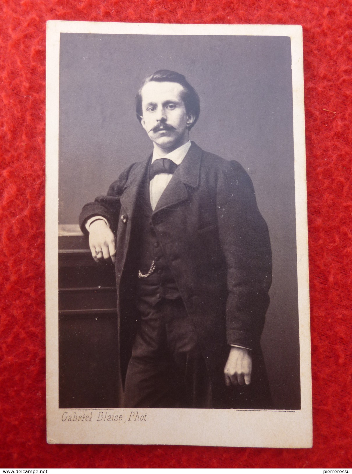 CDV EDMOND GAUTIER PHOTO GABRIEL BLAISE A TOURS - Persone Identificate