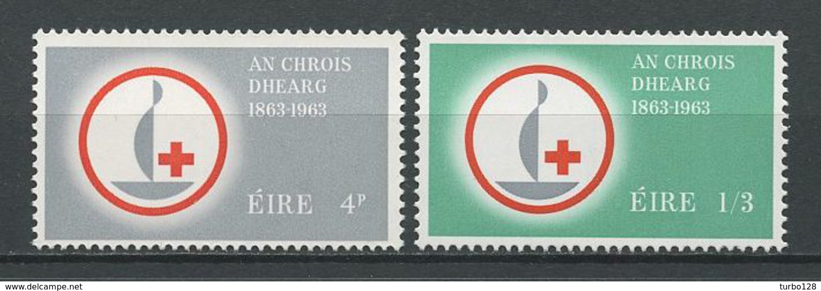 IRLANDE 1963  N° 161/162 ** Neufs MNH Superbes Cote 3 &euro;  Croix Rouge Red Cross - Ungebraucht