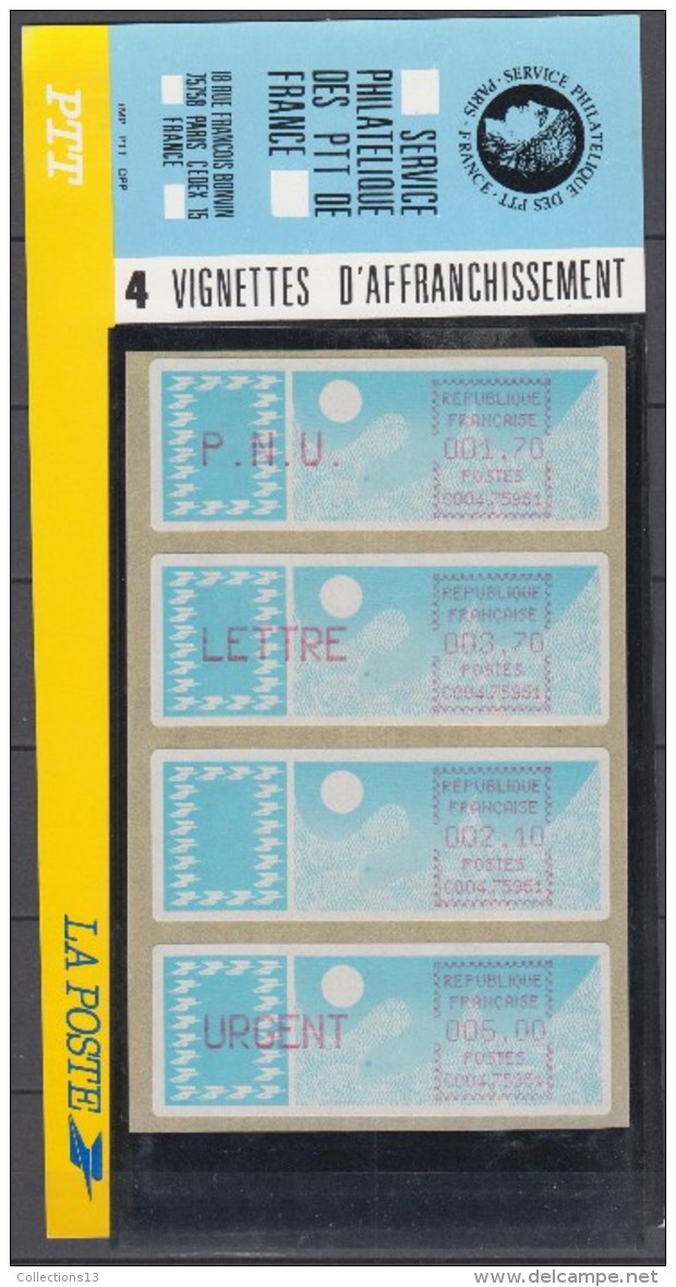 FRANCE - Timbres Distributeut - 88/91 En Plaquette Cote 11,50 Euros Depart A 10% - 1985 Papier « Carrier »