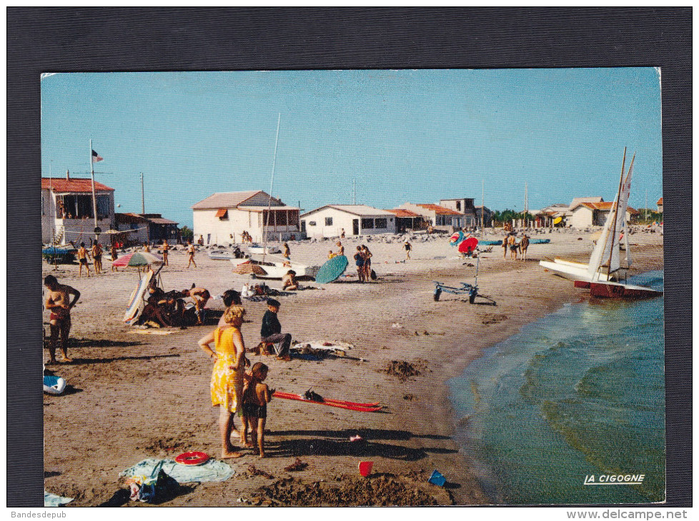 CPSM Frontignan (34) - La Plage ( Animée Ed. La Cigogne) - Frontignan