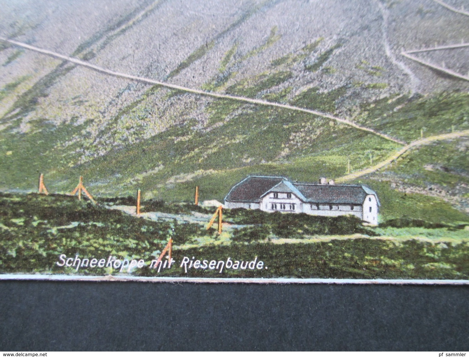 AK Österreich / Tschechien / Sudeten 1917 Schneekoppe Mit Riesenbaude. Spindelmühle. Heliocolorkarte - Czech Republic