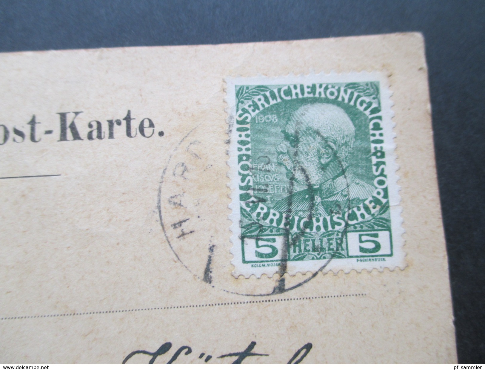 AK Österreich 1915 Feldpostkarte Frankiert!! Inhalt?? - Briefe U. Dokumente