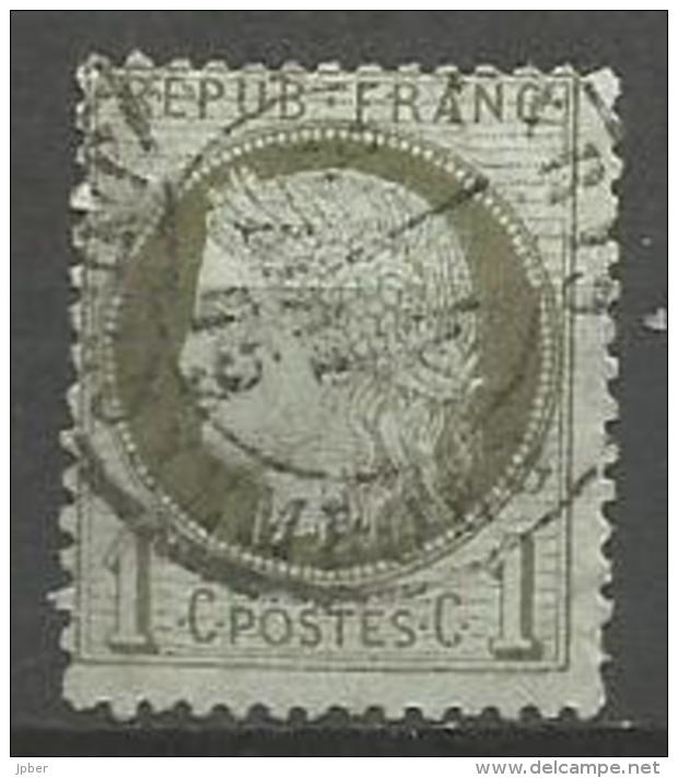 France - F1/101 - Type Cérès - N°50 Obl. Paris Rue De Luxembourg 4/5/75 - 1871-1875 Cérès