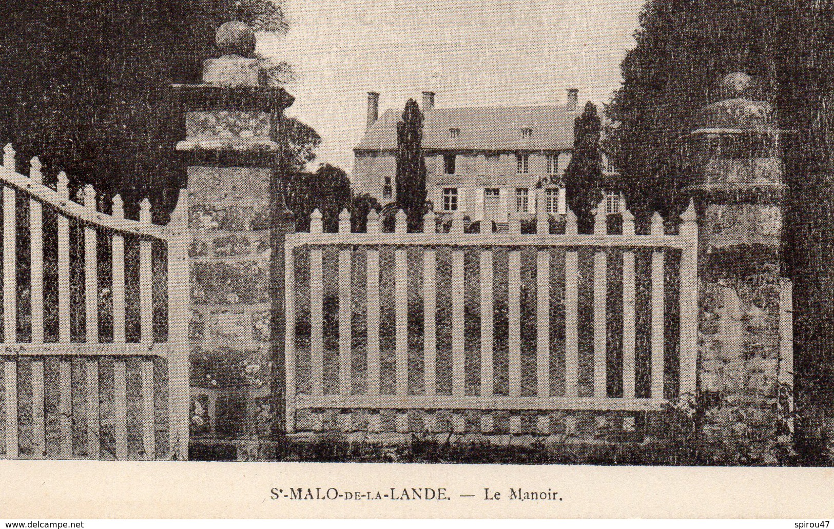 CPA SAINT MALO DE LA LANDE - LE MANOIR - Autres & Non Classés