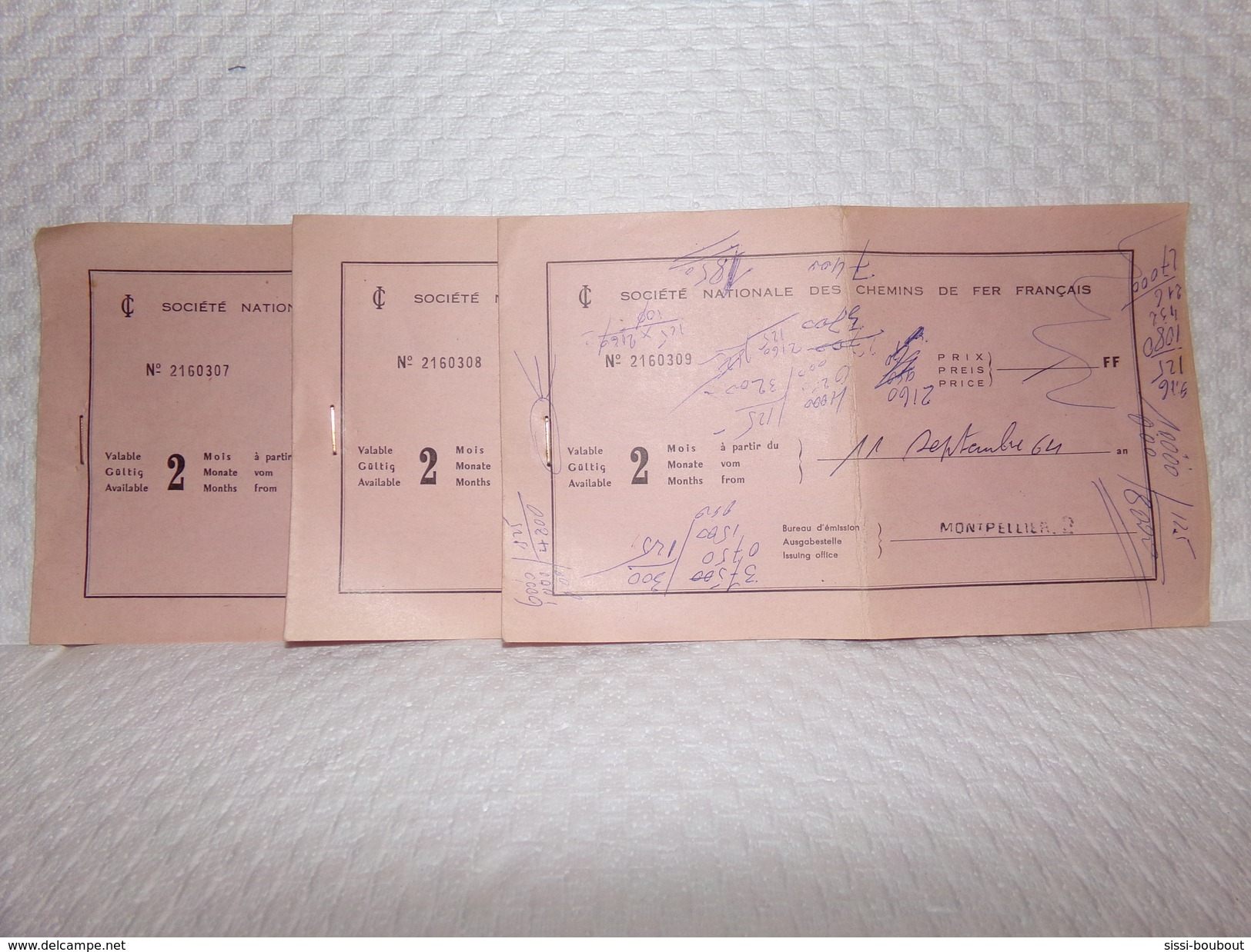 SNCF - Lot "Permis International De Circulation" LONDRE - MILAN - SNCF - Ferrocarril