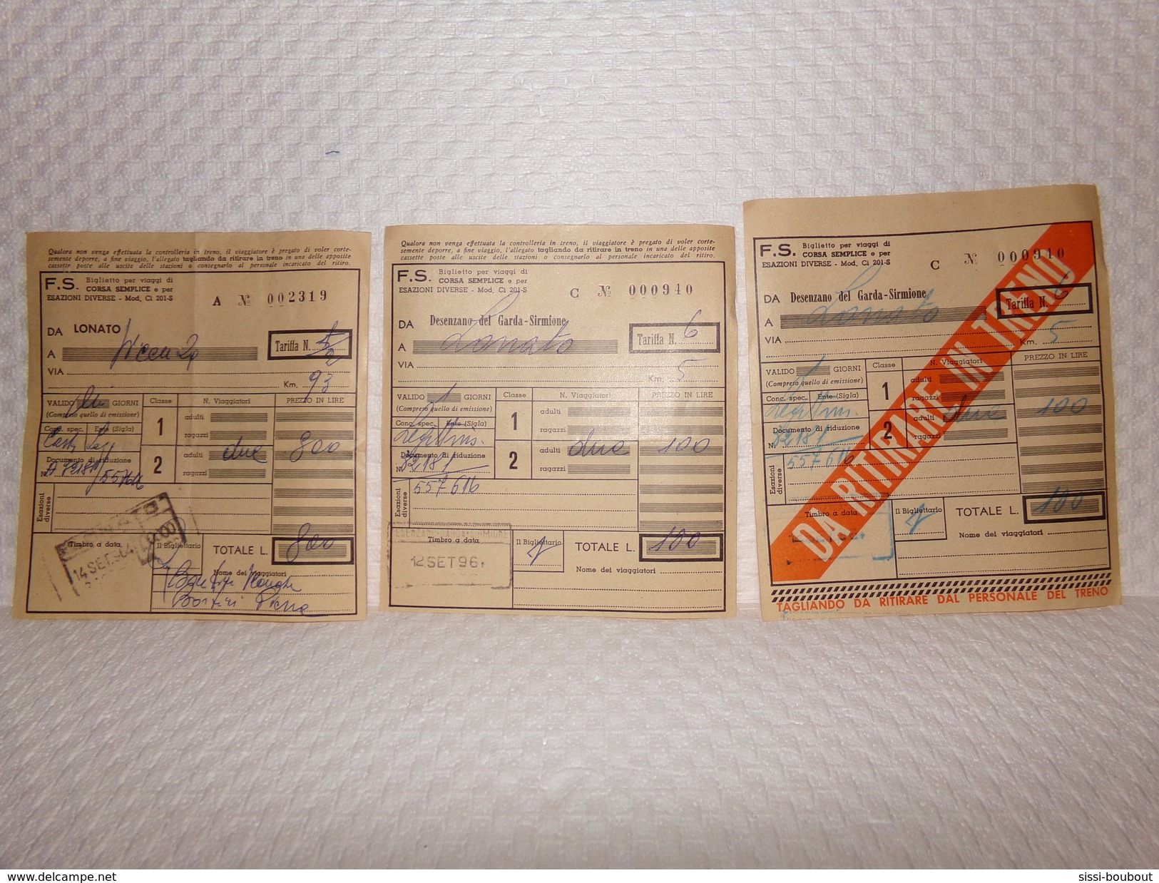 SNCF - Lot "Permis International De Circulation" LONDRE - MILAN - SNCF - Eisenbahnverkehr