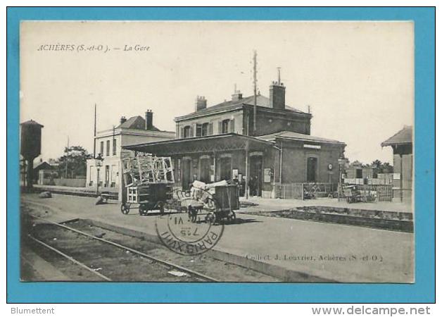 CPA - Chemin De Fer Gare De ACHERES 78 - Acheres