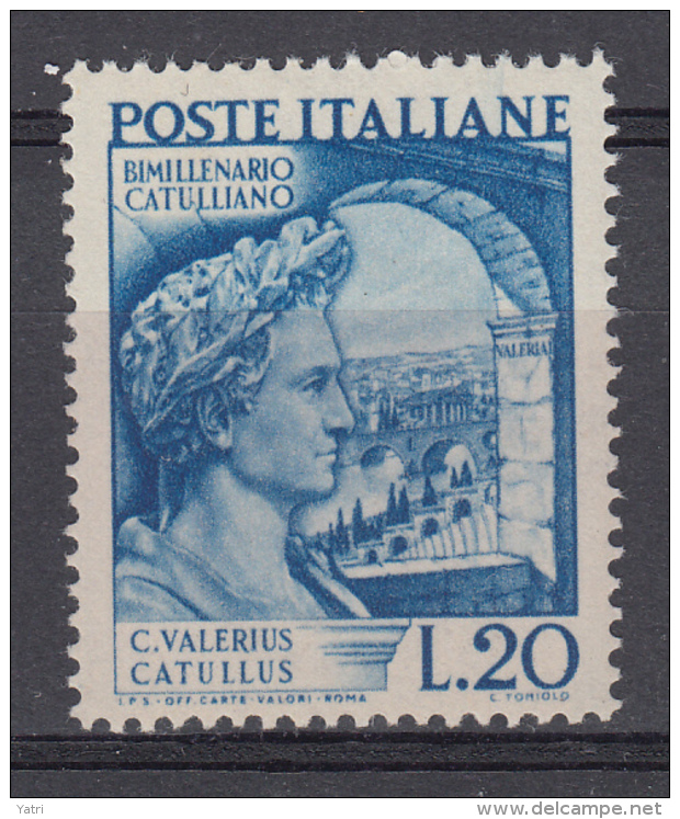 Italia - 1949  - Bimillenario Di Catullo ** - 1946-60: Nuevos