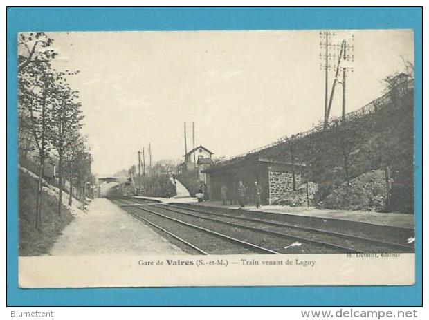 CPA - Chemin De Fer Arrivée Du Train Venant De Lagny - Gare De VAIRES 77 - Vaires Sur Marne