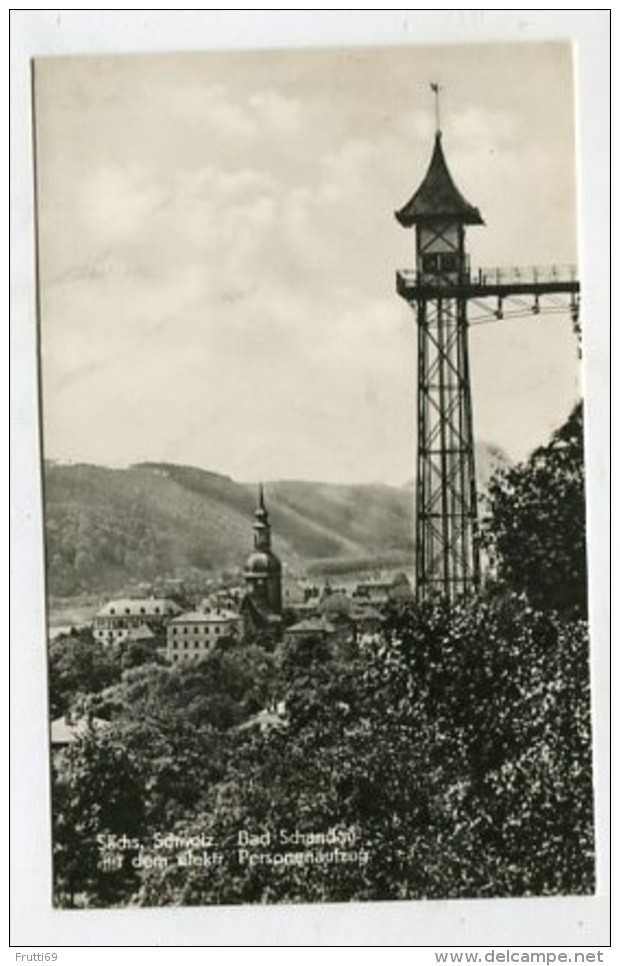 GERMANY - AK287869 Sächs. Schweiz - Bad Schandau Mit Dem Elektr. Personenaufzug - Bad Schandau