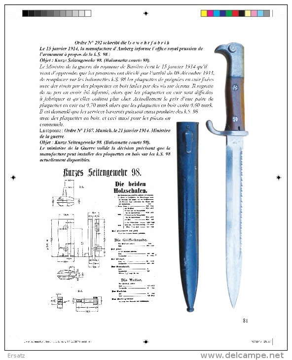 Livre : LES BAÏONNETTES ALLEMANDES (1898-1945) - Knives/Swords