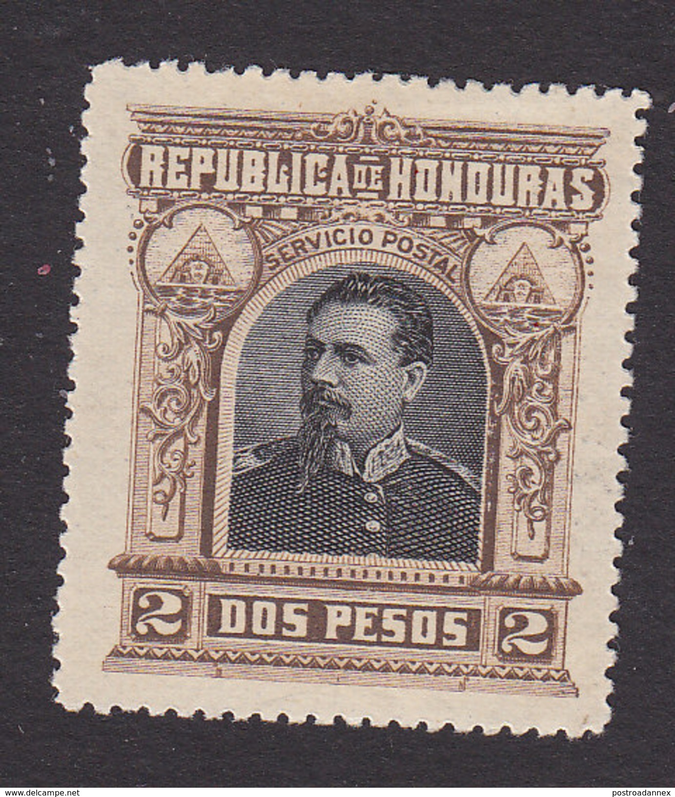 Honduras, Scott #62, Mint No Gum, President Luis Bogran, Issued 1891 - Honduras