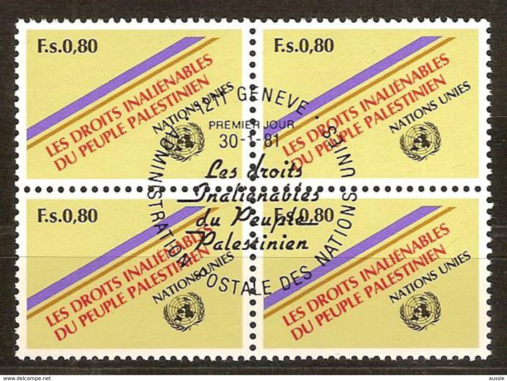 VN Nations Unies Genève 1980 Yvertnr. 96 (°) Used Cote 6,40 Euro - Oblitérés