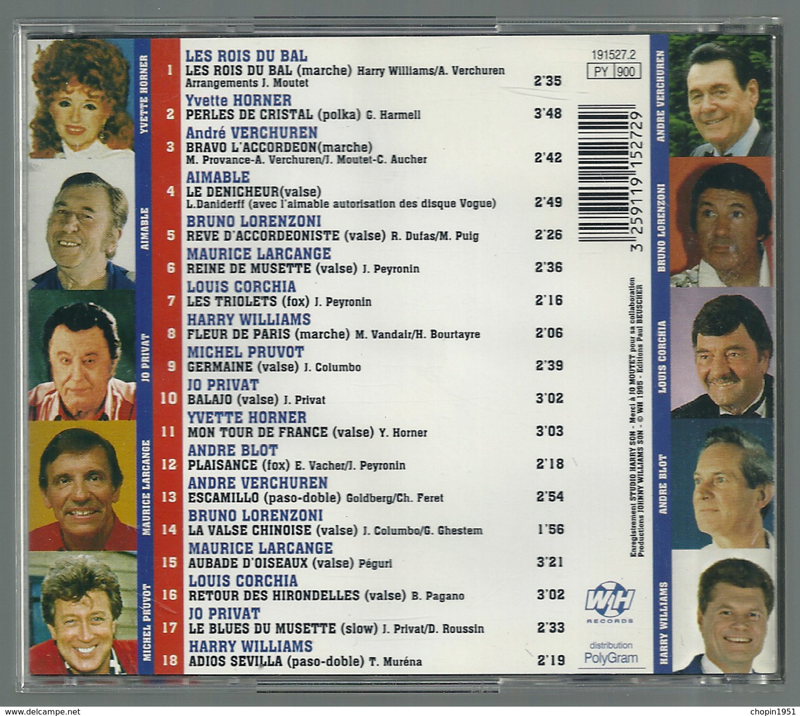CD ACCORDÉON - LES ROIS DU BAL - Strumentali