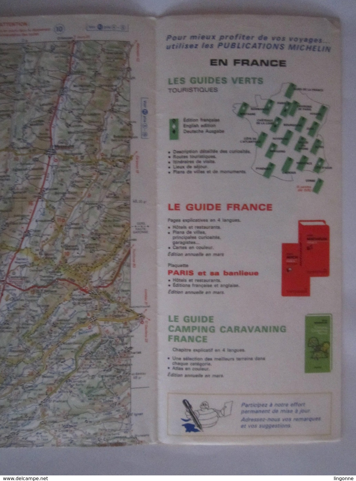 Carte Routière MICHELIN - N° 85 - Année 1976 - BIARRITZ - LUCHON - Cartes Routières
