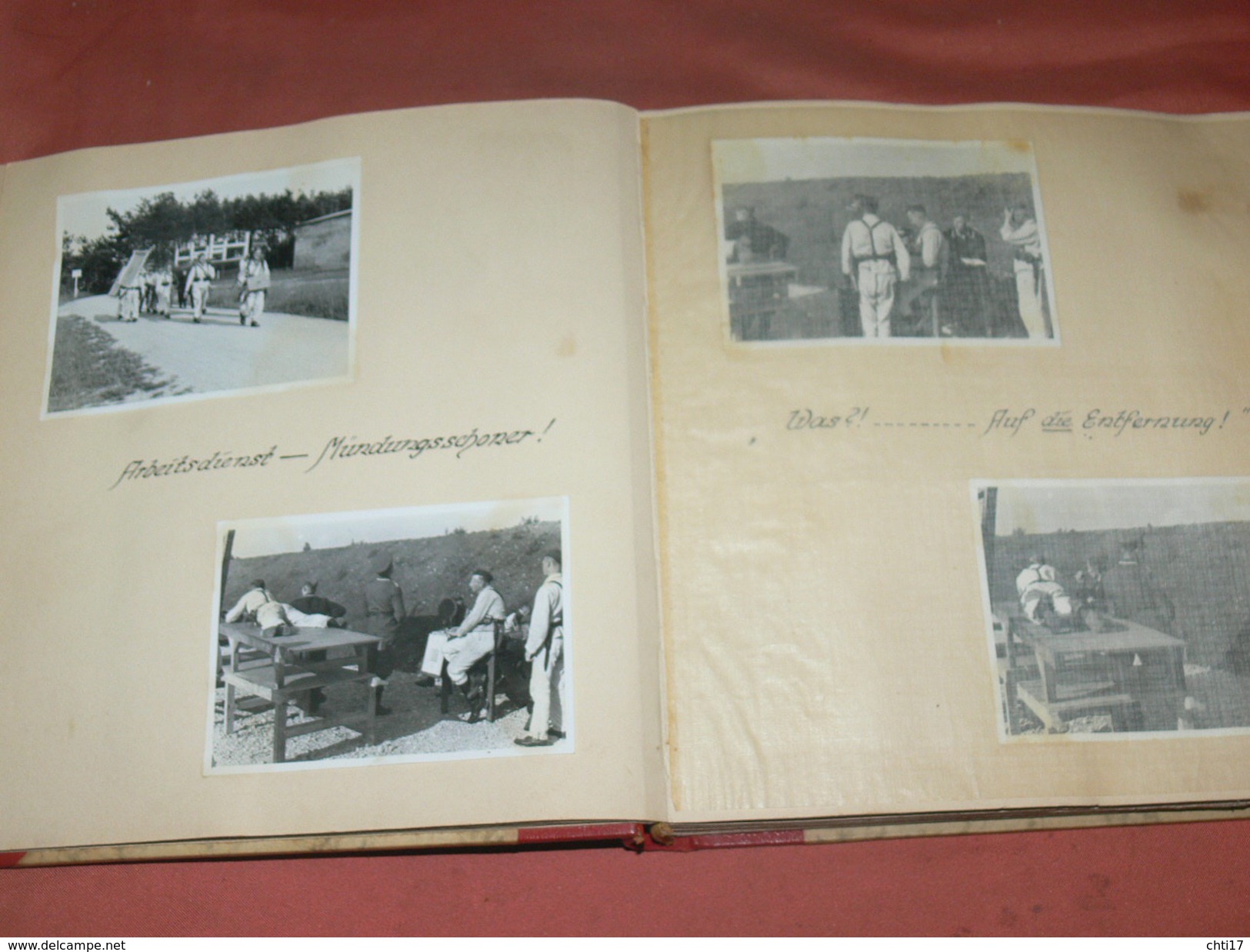 ALBUM PHOTOS MORBISCH  1939 / NEUSIEDLERSEE  VIENNE  / MILITARIA III REICH / SOLDAT LUFTWAFFE / CANON FLACK 75 / DCA /